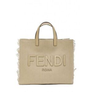 FENDI FF Motif Leather Tote Bag for Men Men SAND Totes